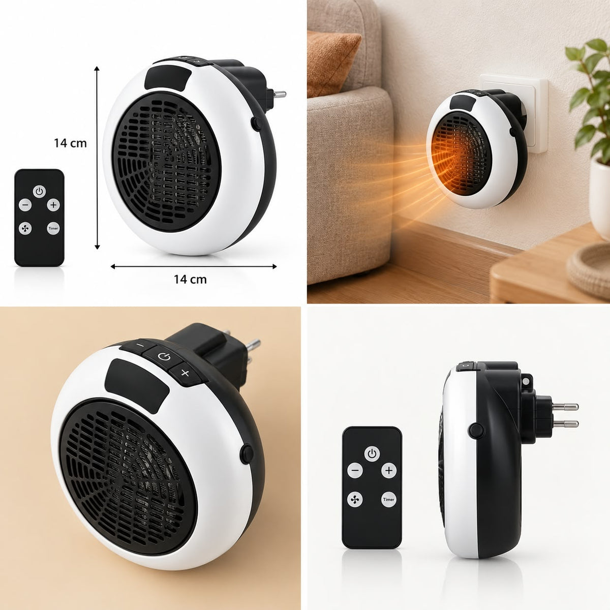 Calefactor portátil 1350W